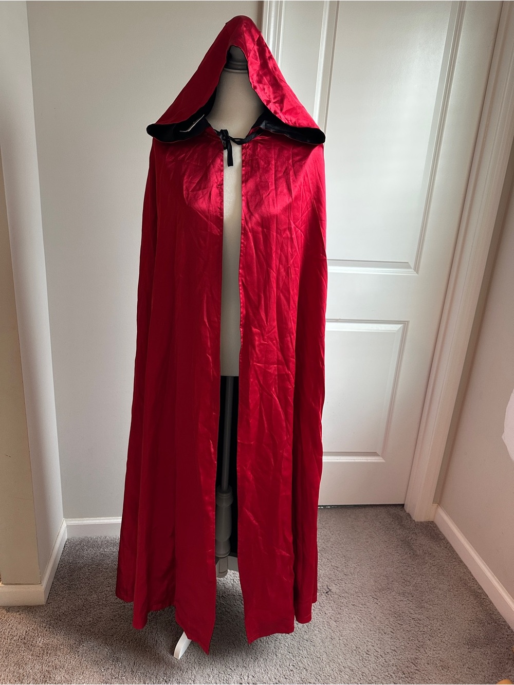Red and Black reversible costume cape